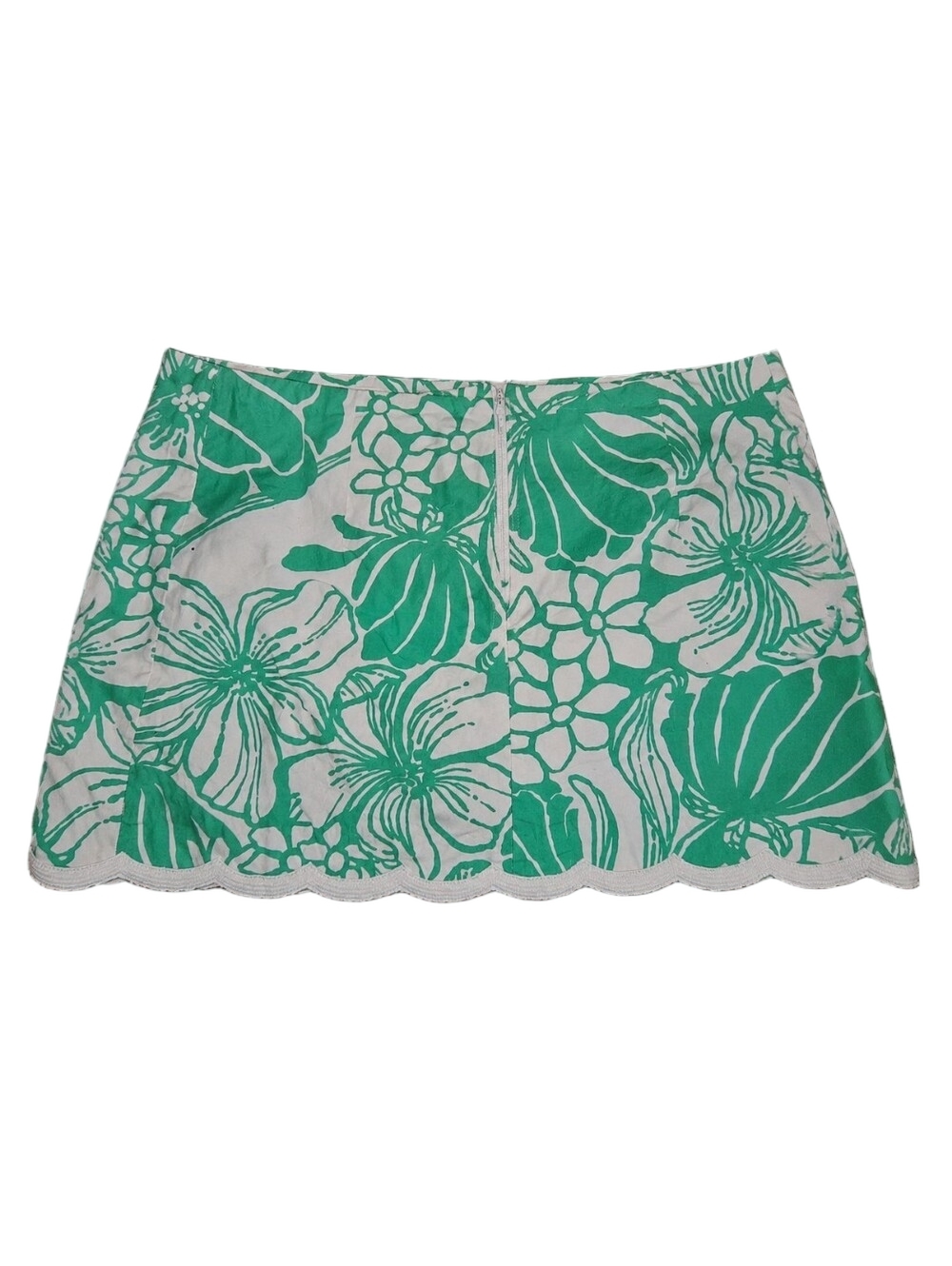 Lilly Pulitzer Green and White Floral Mini Skort size 4 - Picture 3 of 5